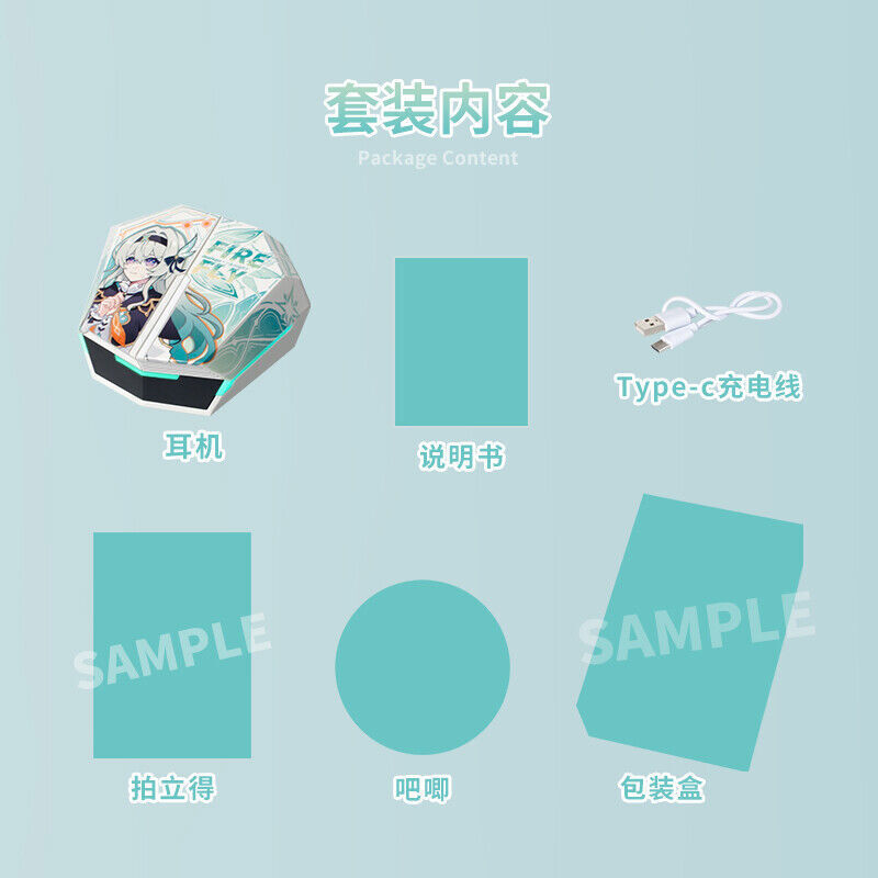 Honkai: Star Rail Firefly Theme Wireless Bluetooth Headset Student Collection