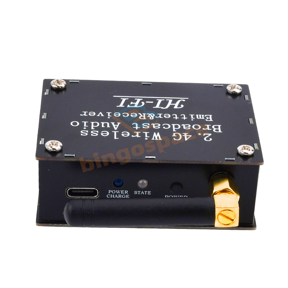 DC 3.5-5V 2.4Ghz Wireless Audio Transceiver Transmitter Receiver w/ Type C Port