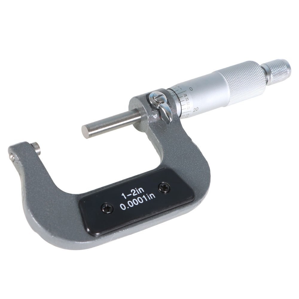 1" - 2" High Precision Outside Micrometer 0.0001" Carbide Micrometer Tool New