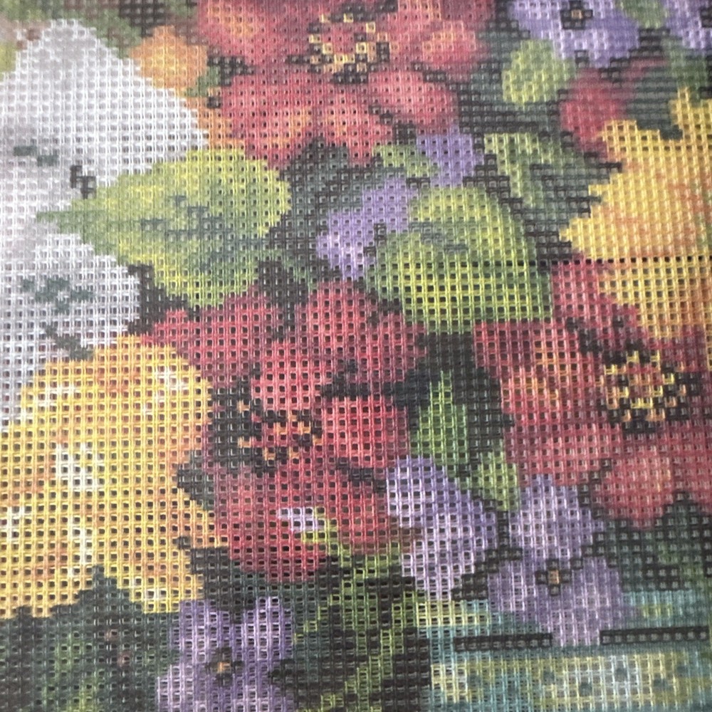 Orchidea Printed Needlepoint canvas for halfstitch without Floss 40x50 Cm