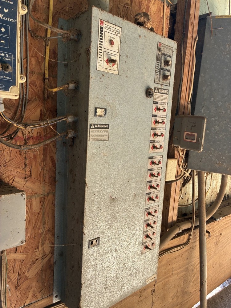 Poultry House Ventilation Controller Panel Heating Cooling Lighting Used