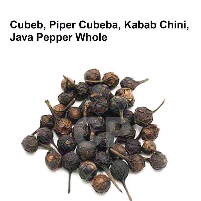 Cubeb Piper Cubeba Kabab Chini Java Pepper Whole Organic 50gm (1.7 OZ)'