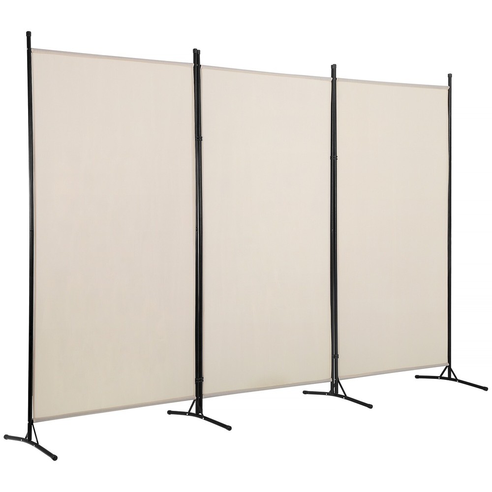 3-Panel Folding Privacy Screen, 6 Ft Portable Room Divider for Separating Spaces