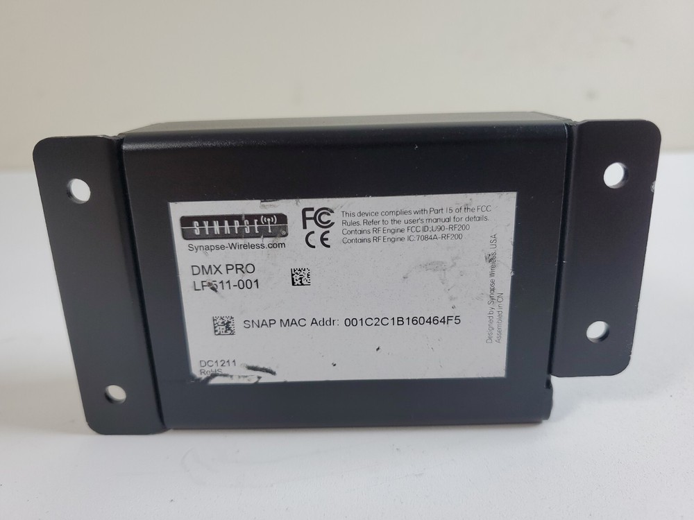 Synapse-Wireless DMX PRO LP511-001 Snap Receiver Transceiver Transmitter