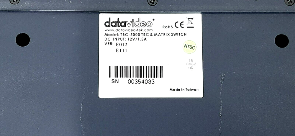 DATAVIDEO TBC-5000 TBC & MATRIX SWITCHER