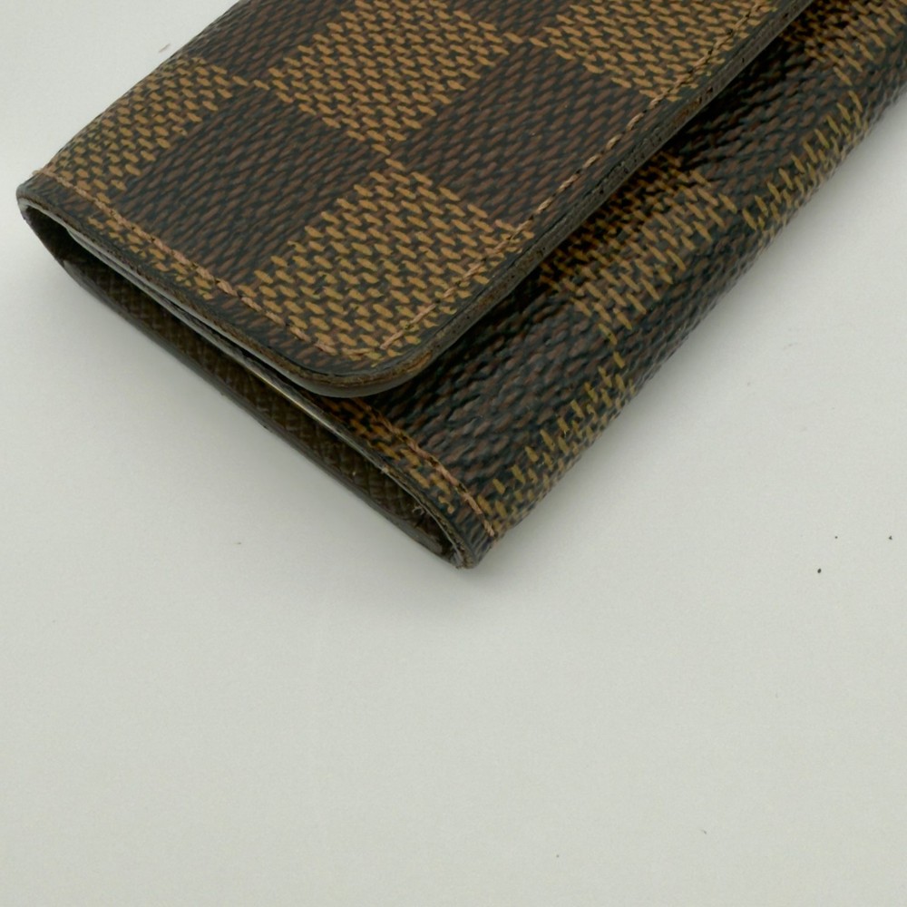 Louis Vuitton Damier Ebene Multicles 4 Key Case Brown Authentic Japan