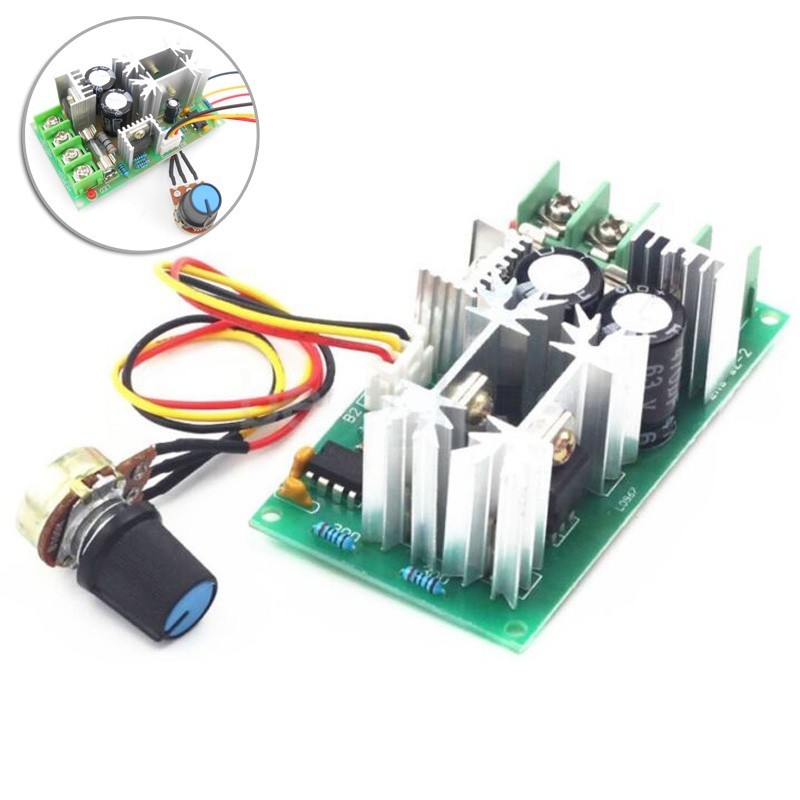 DC Motor Speed Controller Adjust Flowing Potentiometer DC10-60V Portable