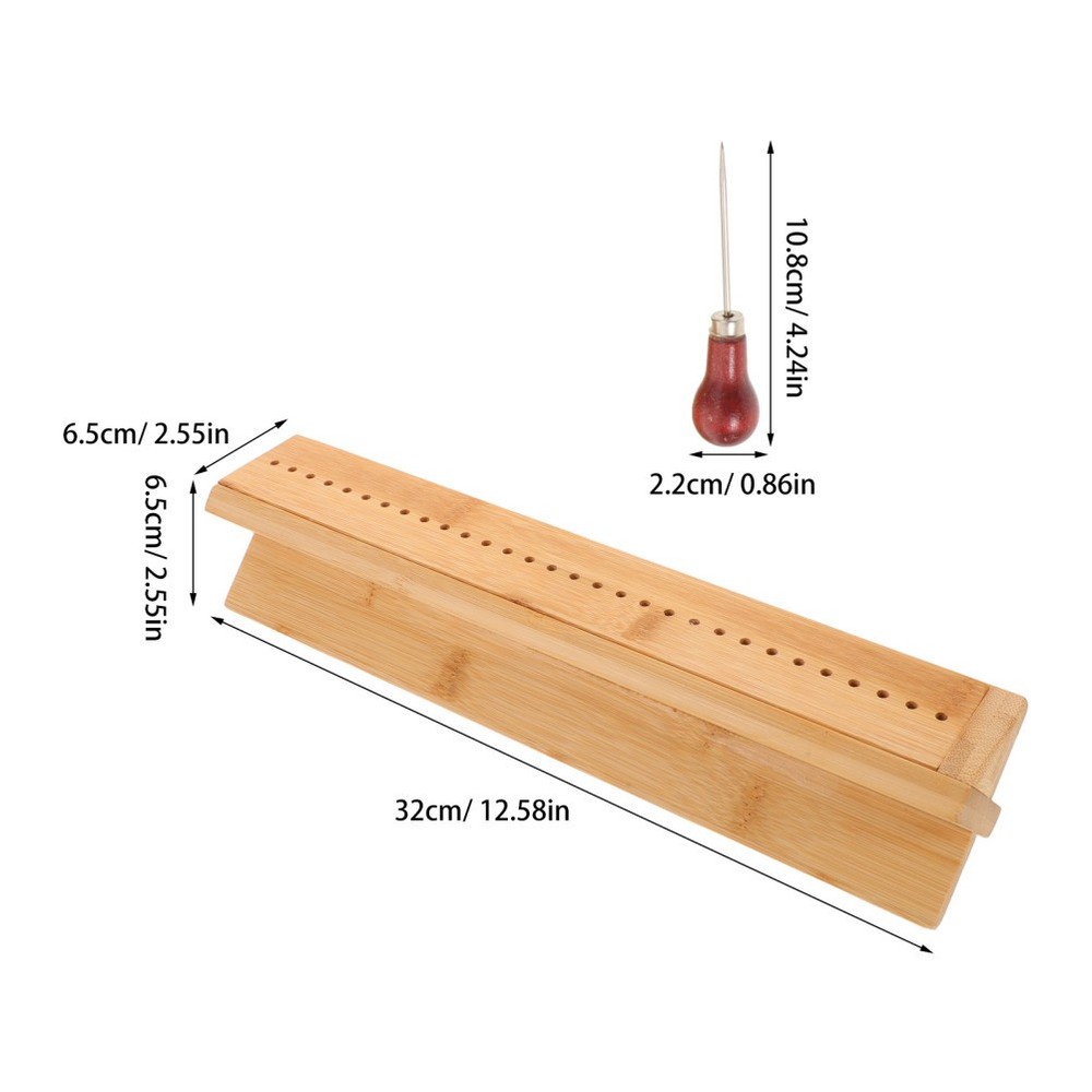 Book Binding Machine Wood Bookbinding Cradle Set Punching for DIY