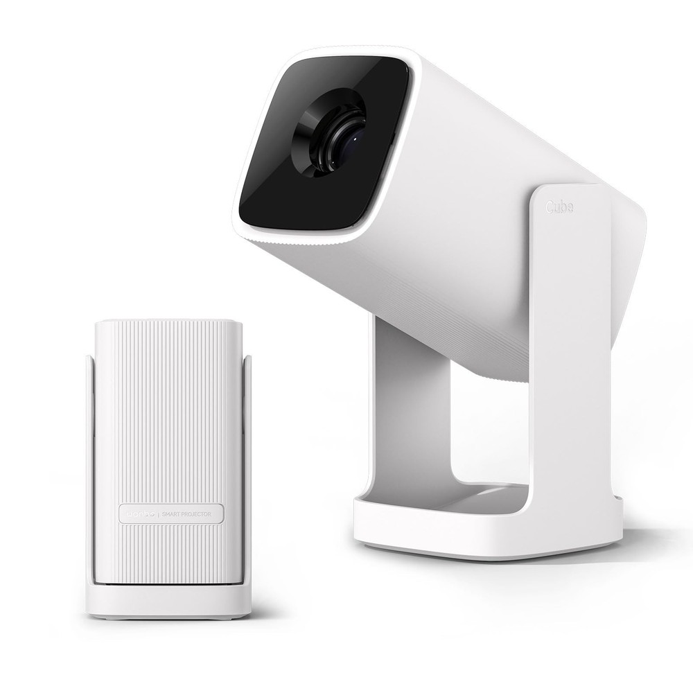 Wanbo Cube 1 Smart Projector with WiFi and Bluetooth, Android TV OS, Google Voic