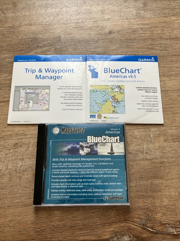 Garmin MapSource BlueChart CD Lot Americas Version 5 & 9.5