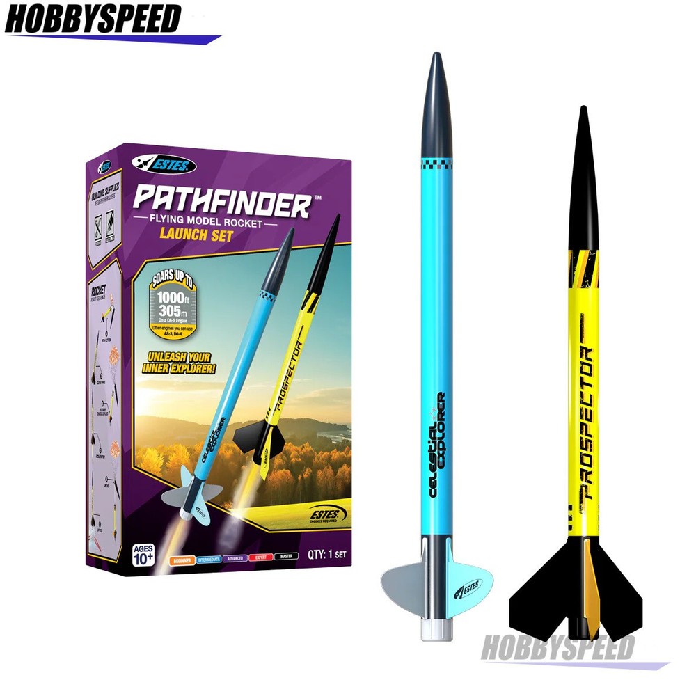 ESTES PATHFINDER 2x MODEL ROCKET LAUNCH SET BEGINNER nasa pad space EST3238 NEW