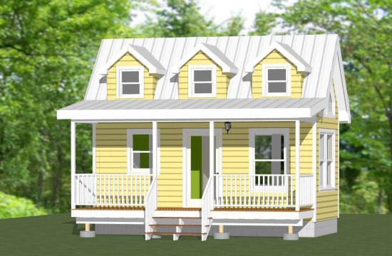 20x10 Tiny House -- 281 sq ft -- PDF Floor Plan -- Model 2