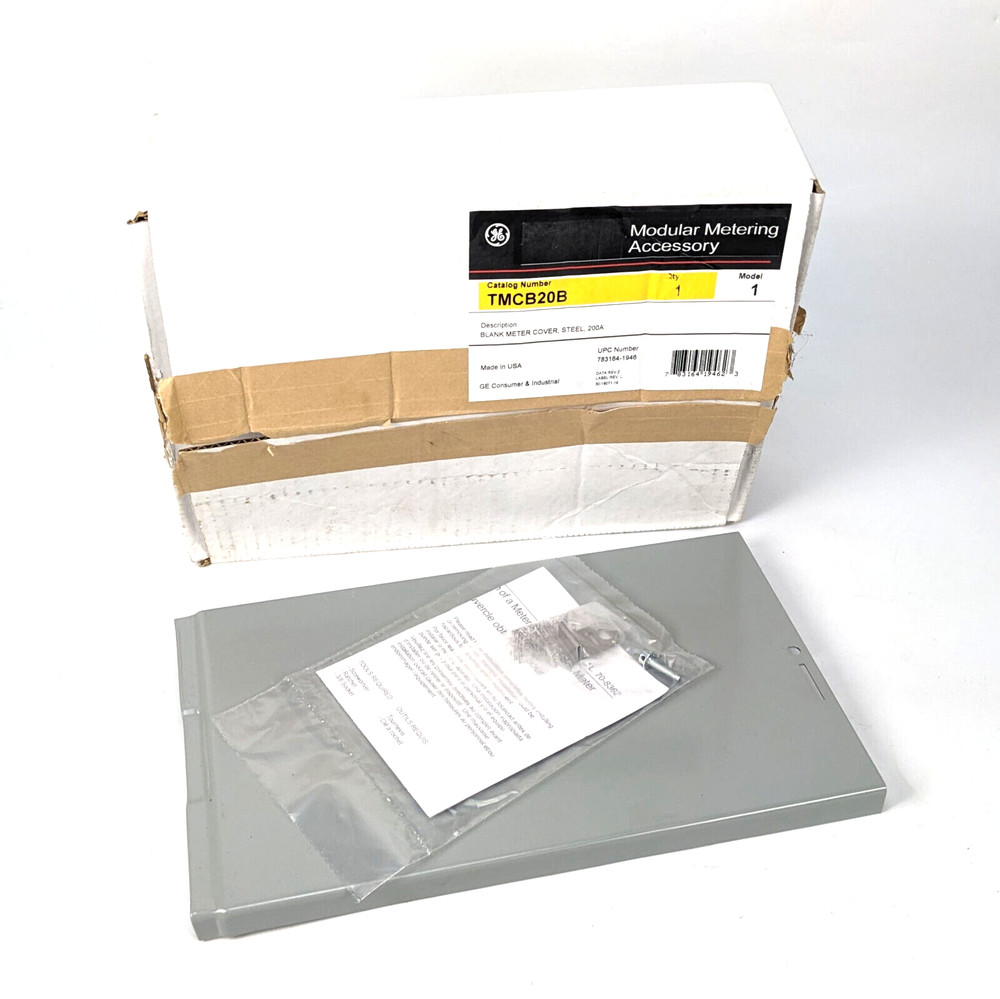 GE TMCB20B Blank Meter Socket Bottom Cover 200A - Modular Metering Mini Mod III