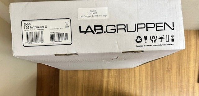 Lab Gruppen E2:2 200W E-Series Installation Amplifier with 2 Flexible Output