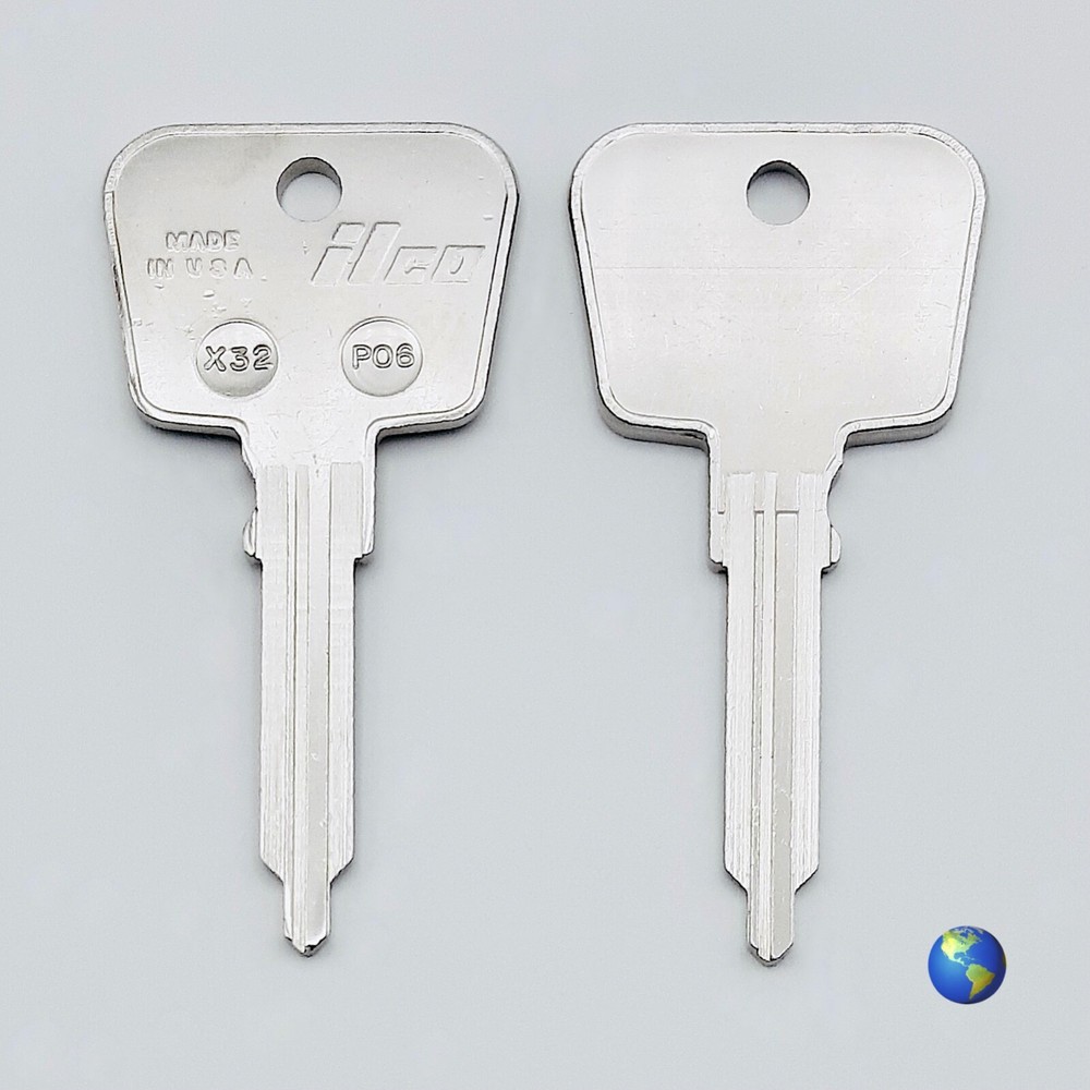 PO6 Key Blanks for Various Models by Porsche (2 Keys)
