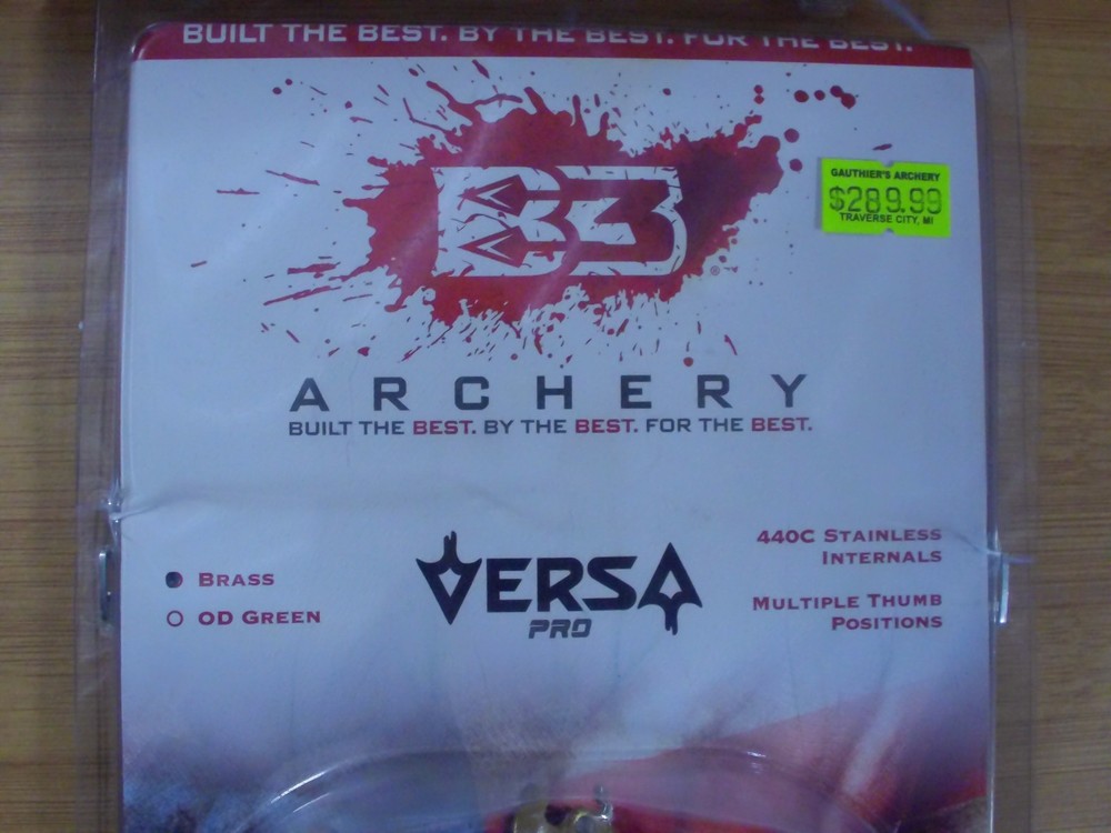 B3 Versa Pro Pack Release 3 Finger BRASS