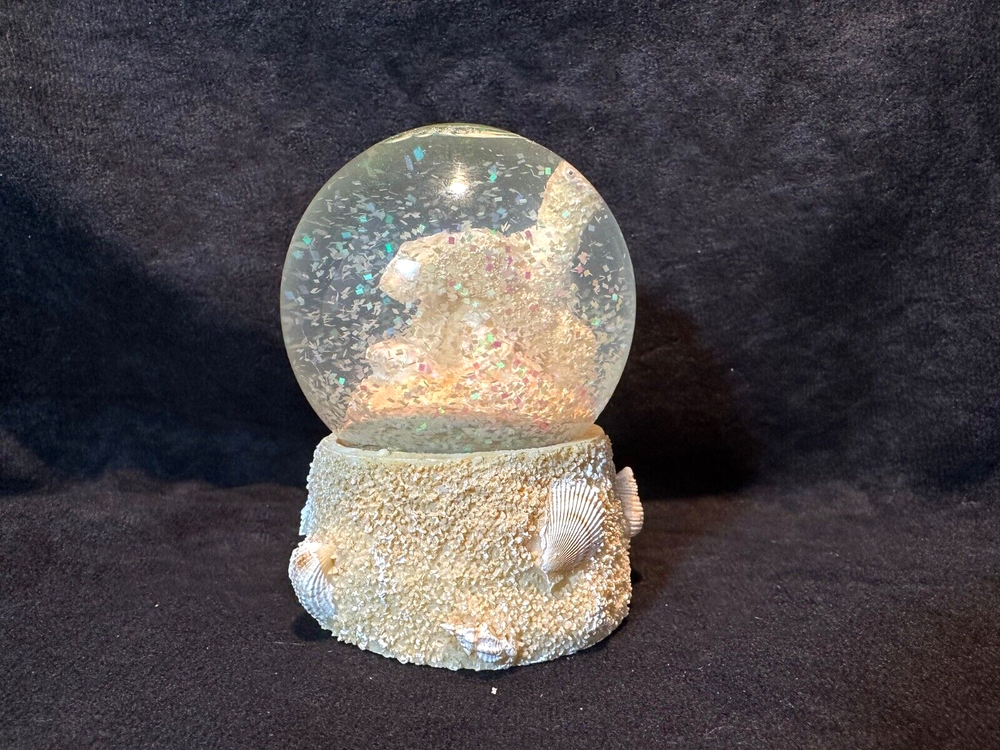 Beach Sand, Shells and Turtles Miniature Snow Globe