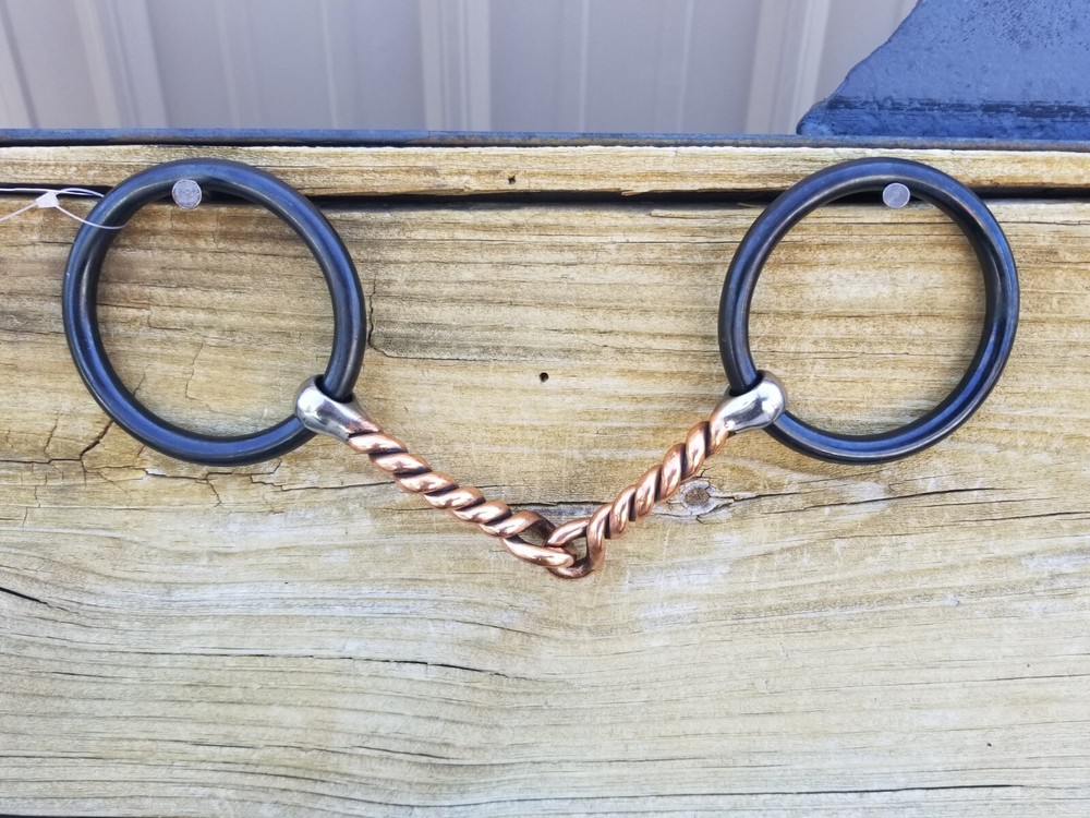 Twisted O Ring Copper Snaffle
