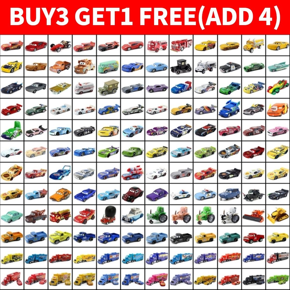 Disney Pixar Cars Diecast Lightning McQueen 1:55 Diecast Model Car Toys Boy Gift