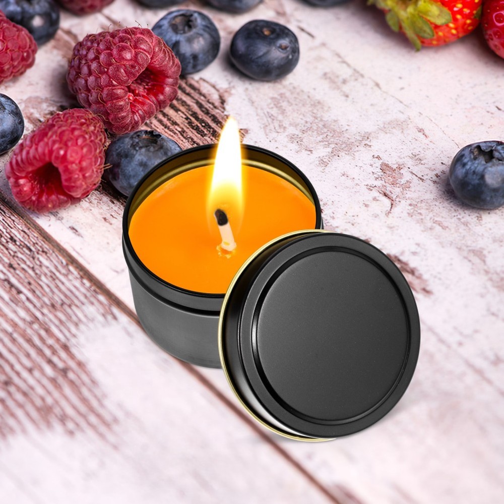 4 Pcs Candles Jars Empty Tin Containers with Lids Making Tins for