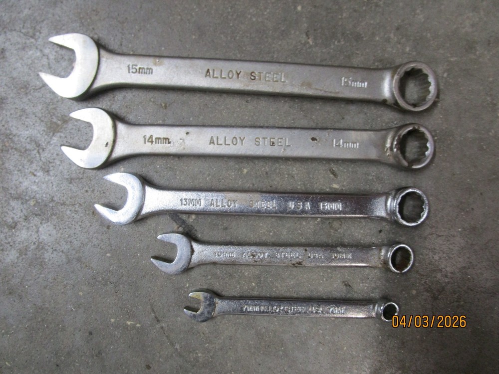 5PC Husky Metric Combination Wrench Set