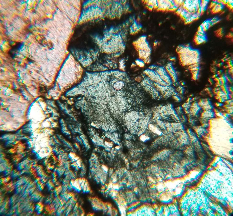 Granulite from Wind River Wyoming Petrographic Microscope Slide (WR-2)