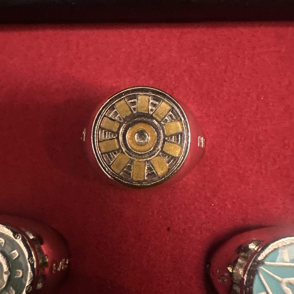 SALESONE MARVEL IRON MAN ARC REACTORS ADJUSTABLE RINGS SET Rare New Never Used