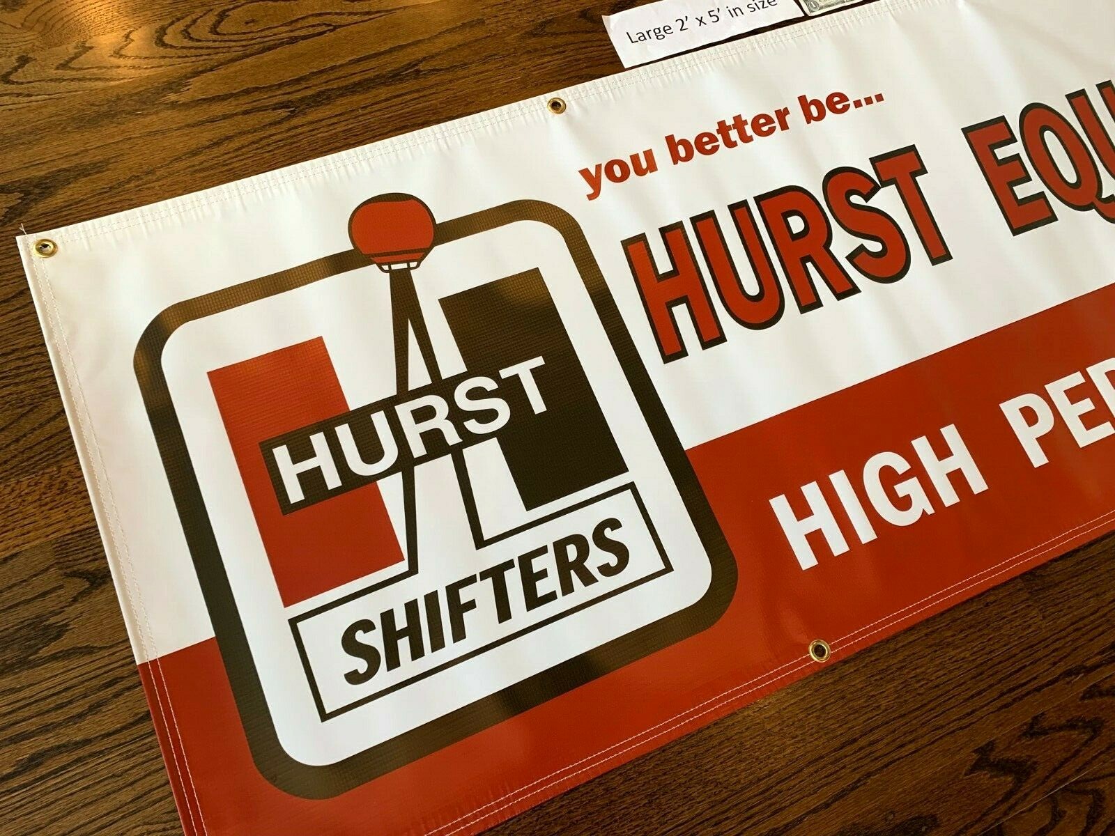 HURST SHIFTER Garage Banner Sign (Large 2'x5')