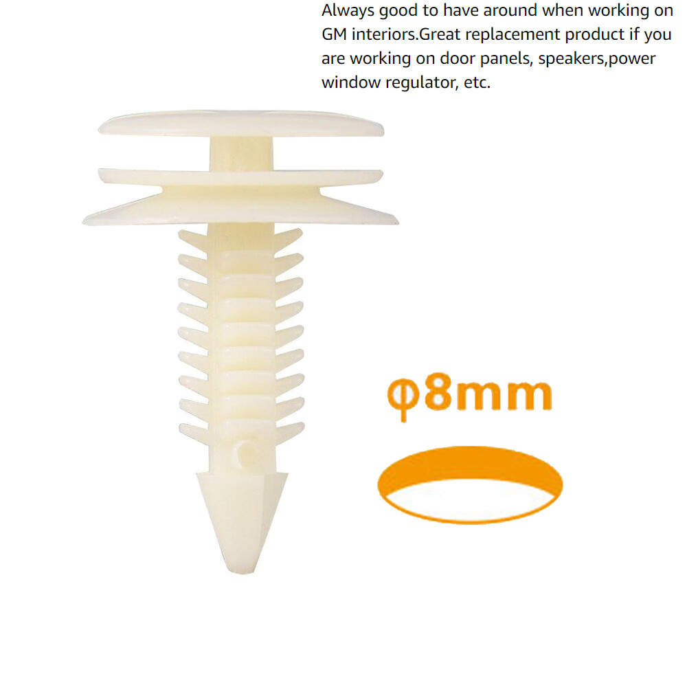 50Pcs New Interior Front Door Trim Plastic Panel Retainers Clips For GM 10153057