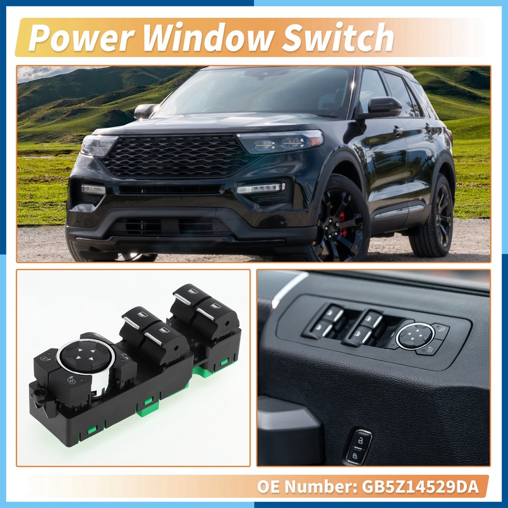 Front Left Driver Side Power Window Switch for Ford Explorer GB5Z14529DA