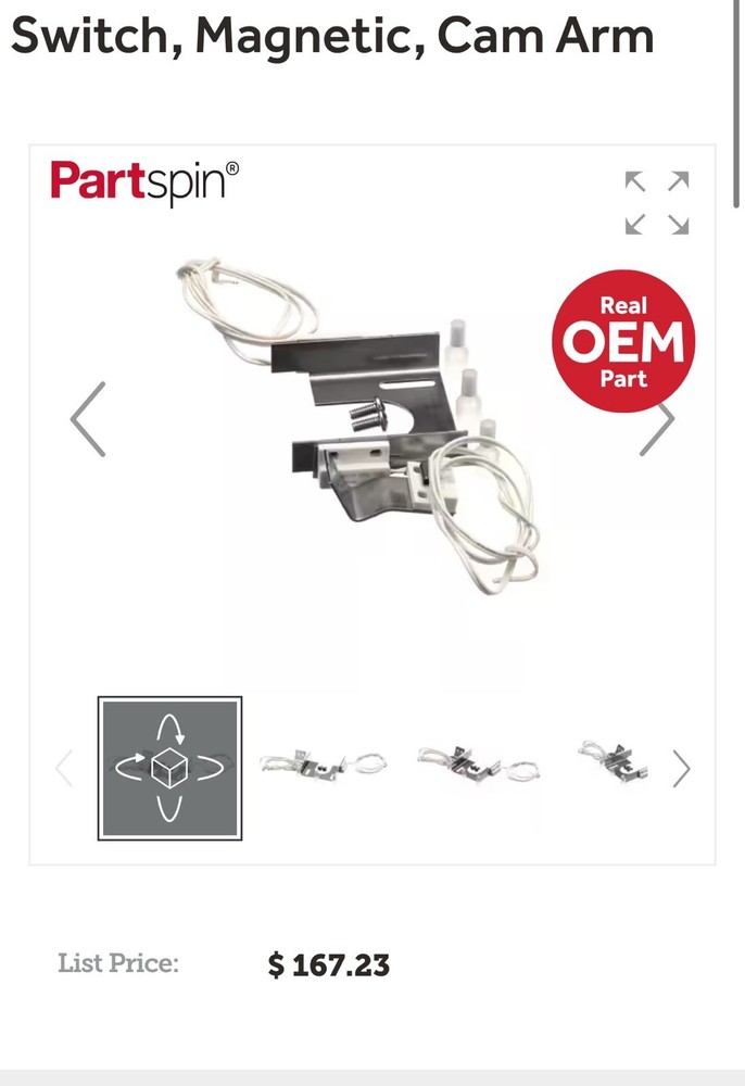 Kold Draft Cam Arm Limit Switch KD102150501