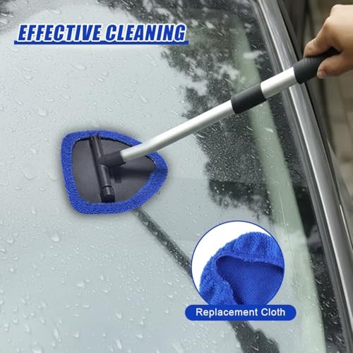 7PCS Car Care Microfiber Cloths, Windshield Cleaner Microfiber Pad Blue