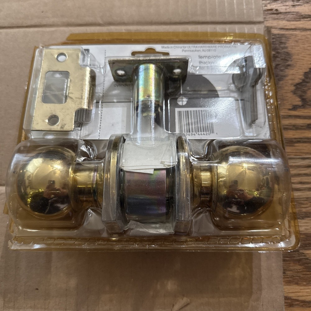 Heavy Duty Entry Locket With Dead Latch - Solid Brass Cylindrical Construction !