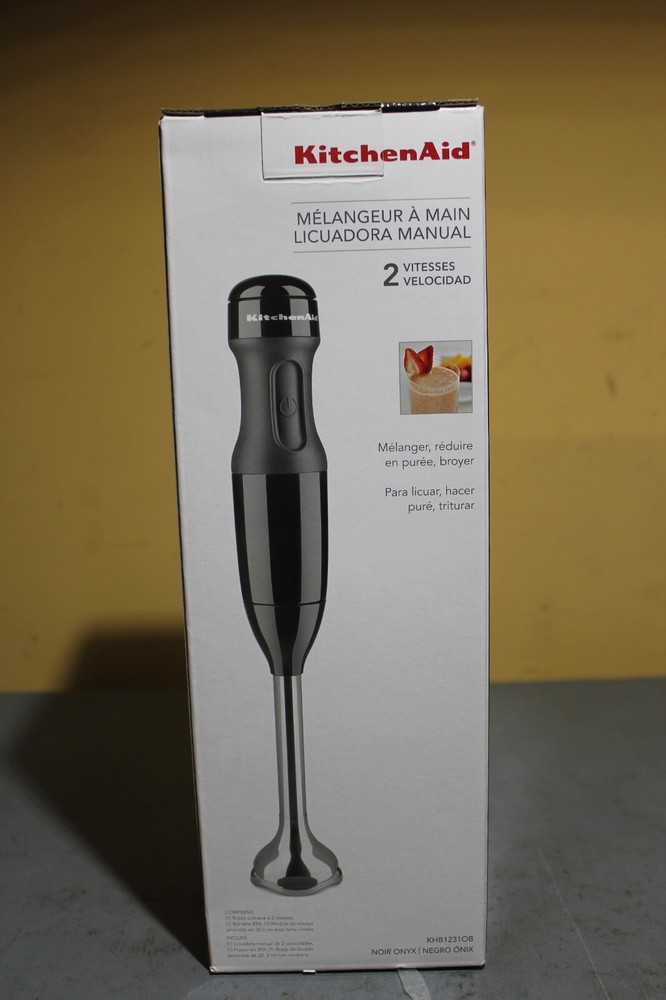 KitchenAid 2-Speed Hand Blender - Onyx Black (KHB1231OB)