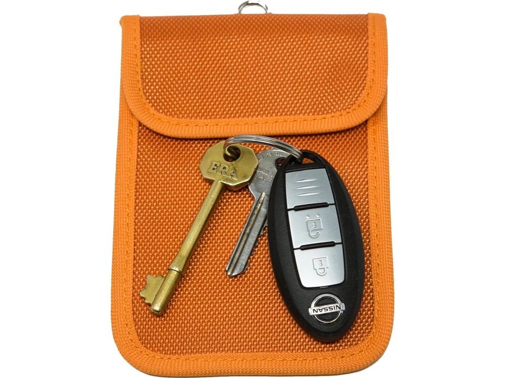 Keysafe By Remaldi, Signal Blocking Key Fob Wallet - Mango