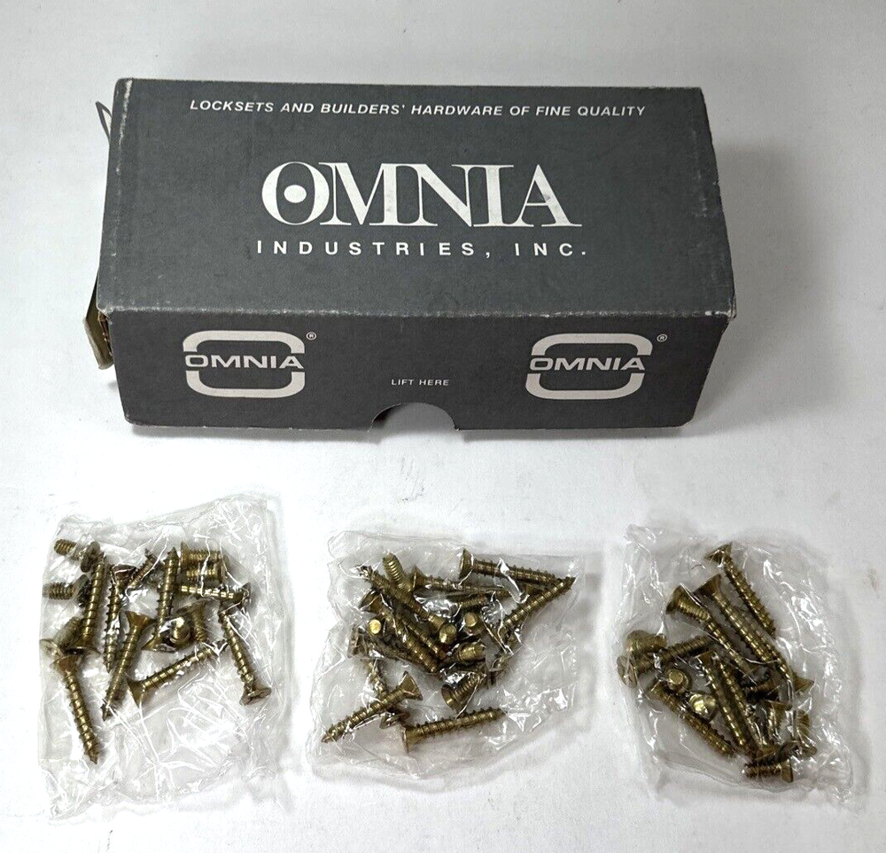 New 3 Pcs Omnia 965BB/45ST.3 4.5' BB Steeple Tip Brass Hinge Locksmith