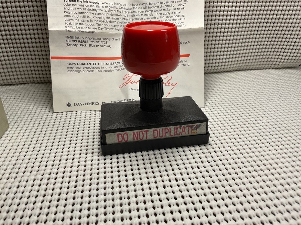 Do Not Duplicate - Not For Publication Rubber Stamp