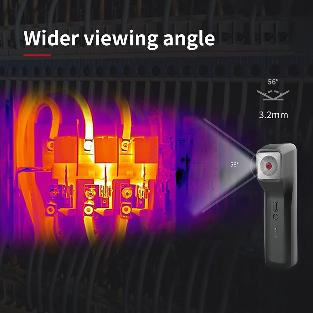 Compact Infrared Thermal Imager Temperature Imaging Camera IR Resolution 256*192