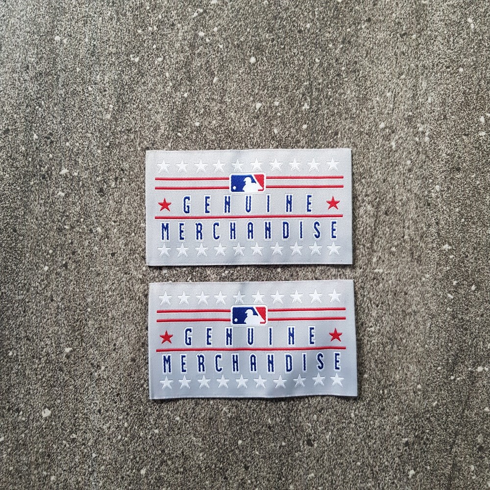 10pcs Jock Tags MLB Genuine Merchandise Patch Front Sewn it For Jersey