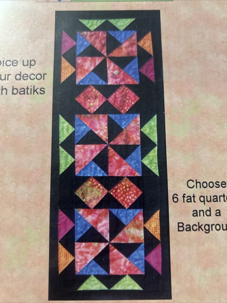 Tropical Spice Table Runner Pattern TyQuilts Designs TYQ128