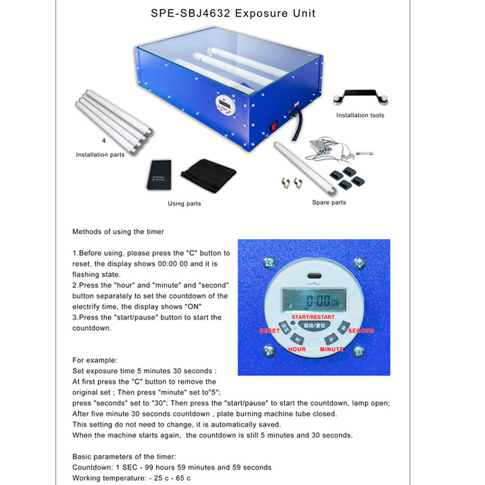 Exposure Unit Silk Screen Printing LED Light Box Plate Screen Printing Machine
