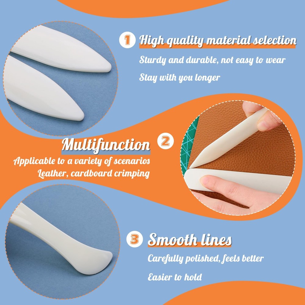 Bone Folder & Creaser Tool - 2PCS for Scoring and Folding Paper Crafts