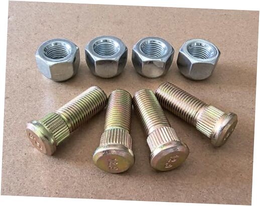 4pcs 1/2"-20 Wheel Stud 116-1696 with Lug Nuts Replacement for Toro Exmark