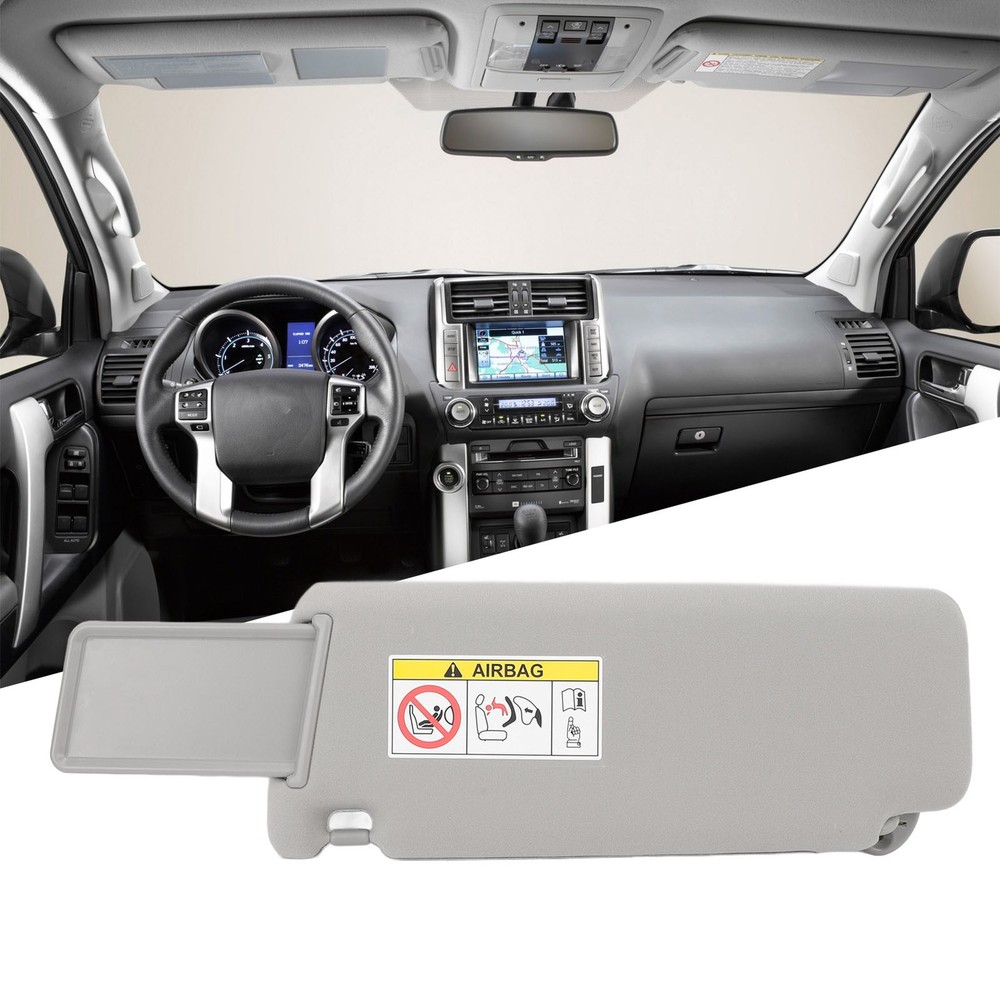 Sun Visor Left Driver Side Sun Blocking Elegant Makeup Mirror Rear View Sun QWNA