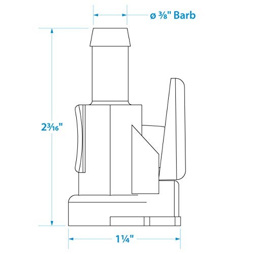 Deluxe Fuel Connector Hose Fitting One Size Evinrude/Johnson