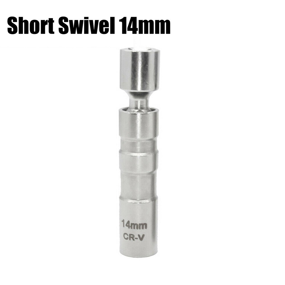 14mm 16mm Magnetic Thin Wall Spark Plug Socket Removal Tool Universal Joint 12pt