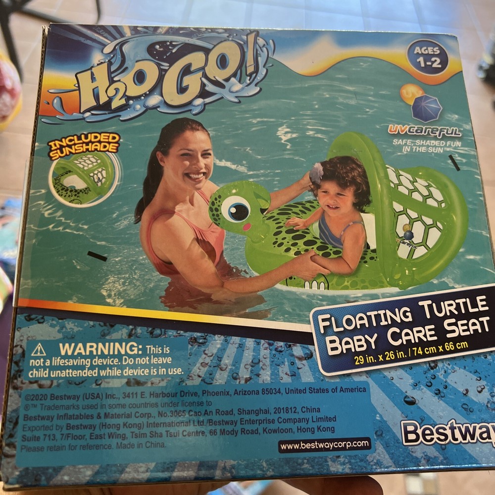 Inflatable Baby Turtle Pool Float H2o Go!