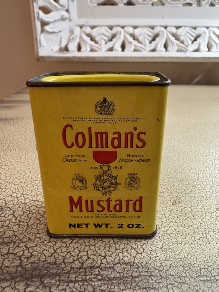 Vintage Colman's Mustard Tin 2 Oz.