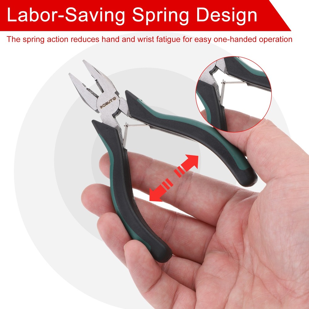Pliers 5" Mini Combination Pliers with Wire Cutter