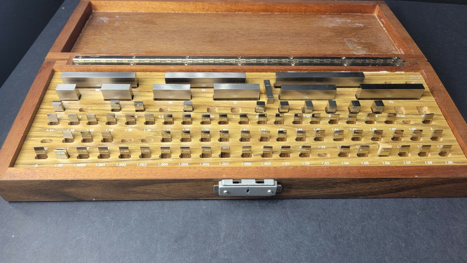 B&S (STARRETT CROBLOX) Metric Rectangular Gage Block Set Inspection Machinist